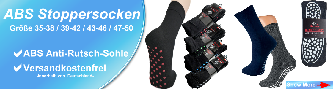 Abs Stoppersocken Herren Damen Groesse 35-38 39-43-46 47-50