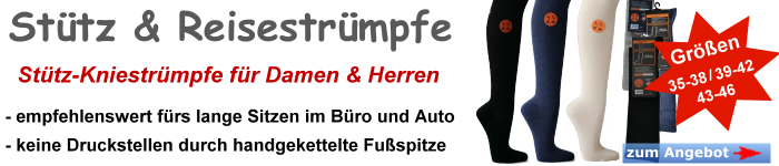 Stütz und Reisetrümpfe