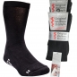 Preview: 4 Paar Herren-Socken 47-50 Extra-Breit Polstersohle Schwarz Socken XXL Übergröße