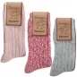 Preview: Norwegersocken pink-rose-hellblau