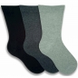 Mobile Preview: Socken mit weitem Komfortbund 3 Paar Diabetiker-Socken ohne Gummi in Grau, Blau, Schwarz