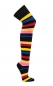 Preview: Overknees Socken Damen schmale Ringel One Size online kaufen