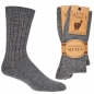 Preview: 100% Wollsocken grau