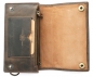 Mobile Preview: Leder-Geldbeutel mit Kette für Biker in Vintage Grau RFID | Handgemachtes Wallet für Damen & Herren