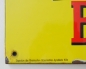 Preview: Emailschild Hassia Briketts Original 1930er Emaille-Schild Ferro-Email 78x57 cm