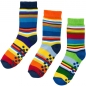 Mobile Preview: ABS-Socken Kinder mit Motiv Ringel aus Vollfrottee | 3 Paar Größe 23-26 27-30 31-34 35-38 39-42