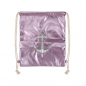 Preview: Damen Sportbeutel glänzend Violett-Lila Metallic-Look