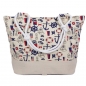 Preview: Strandtasche maritim mit Reißverschluss XXL Shopper