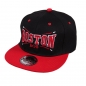 Preview: Basecap „BOSTON“ Snapback Schwarz-Rot