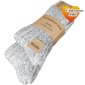 Norweger-Socken mit Wolle warme Herren-Socken 39-42 43-46 | 2 Paar Wintersocken