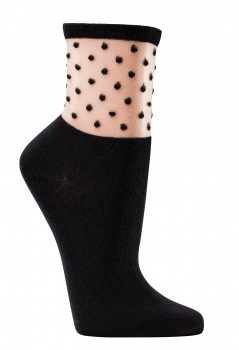 Damensöcken mit Motiv Punkte