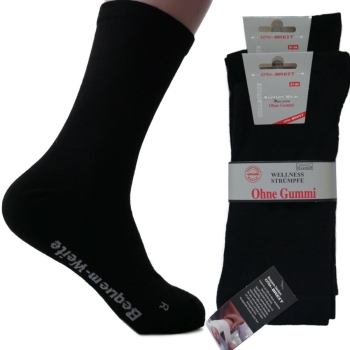 Socken EXTRA-BREIT 51 52 54 für geschwollene Füße 4 Paar Diabetiker Socken Herren