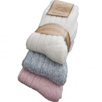 Norwegersocken mit Schafwolle dicke warme Socken Damen | 3 Paar Wintersocken zum Aktionspreis