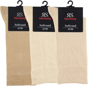 3 Paar Socken XXL 47-50 Naturtöne Herrensocken Übergröße