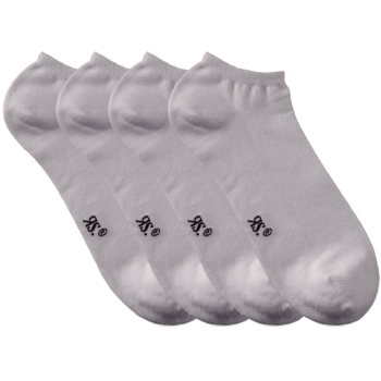 4 Paar Sneaker-Socken 52-54 Herrensocken Weiß XXL Übergröße | Verstärkte Verse & Spitze