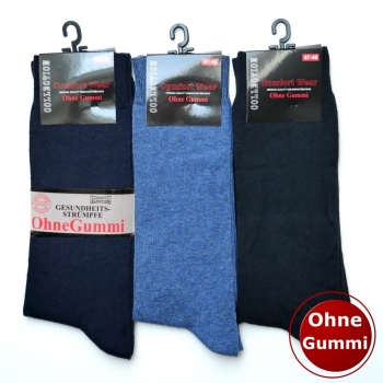 3 Paar Socken Übergröße 47-49 in Schwarz, Marine, Jeans