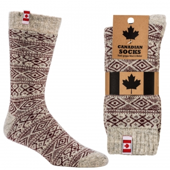Damen Canadian Thermo-Socken mit 80% Wolle weich & warm | Vollplüsch Canadian Socks