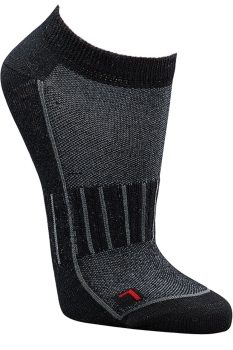 Sneaker-Socken Herren Gr. 47-50 Sportsocken Schwarz Übergröße mit hochgezogener Ferse