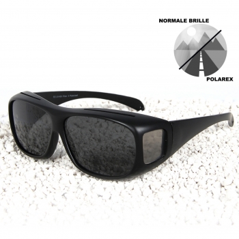 Überzieh-Sonnenbrille UV400 Polarisierend für Brillenträger | Breite Bügel inkl. seitlicher Gläser