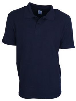 Herren Poloshirt Piqué Polo-Shirt Blau Gr. XL 100% Baumwolle - 2 Stück