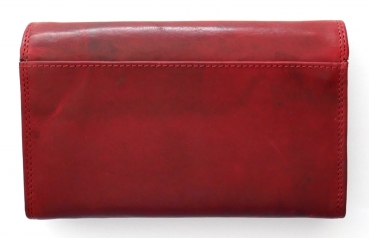 Damen Leder-Portemonnaie handgemacht Marron RFID | Echtleder Langbörse mit vielen Kartenfächern