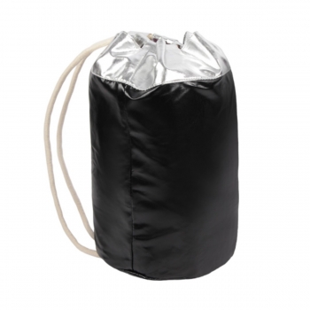 Damen Sportbeutel-Seesack Schwarz-Silber