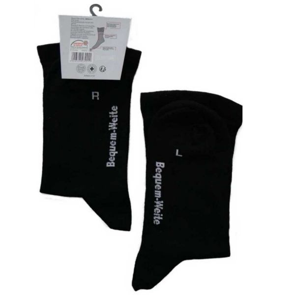 4 Paar Socken EXTRA-BREIT in Übergröße 47-50 mit weitem Komfortbund