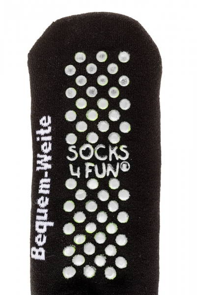 ABS-Socken antibakteriell Gr. 47-50 mit Polstersohle | 2 Paar Stoppersocken extra-breit