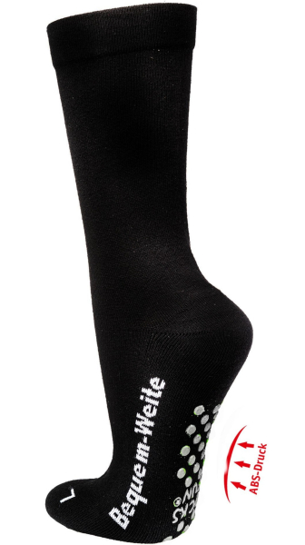 Anti-Rutsch-Socken 47-50 Polstersohle 2 Paar Stoppersocken extra breit ohne Gummi