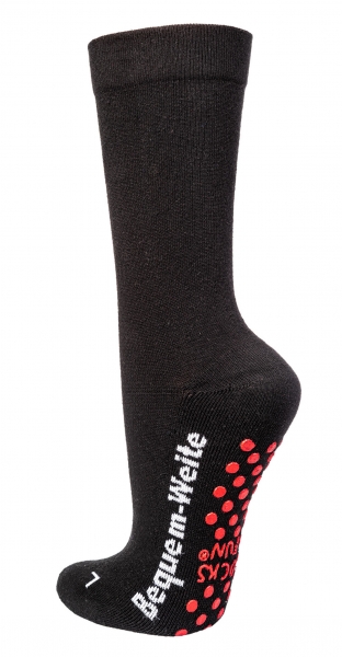 1-2-3 Paar ABS-Socken extra-breit Polstersohle Größe 35-50 | Stoppersocken Damen & Herren