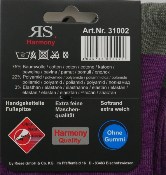 Herren Socken 47-50 XXL Übergröße RS. Harmony „Punkte Style“ 3 Paar mit Softrand