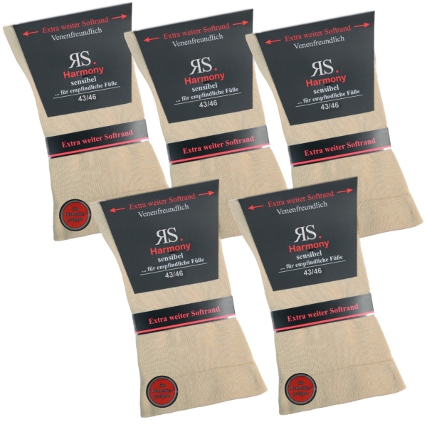RS Harmony Socken Naturtöne 10er-Pack Herren 43-46