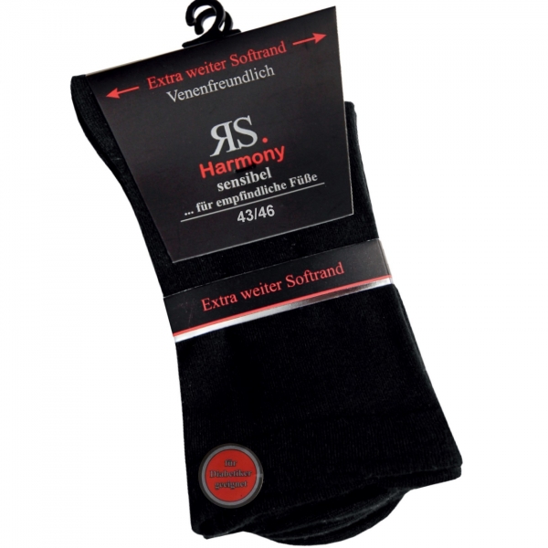 Gesundheitssocken Anthrazit & Schwarz 43-46