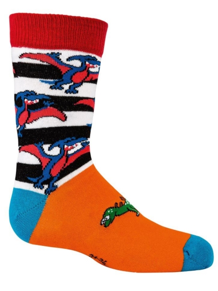 3 Paar Kinder-Socken 19-22 Motiv Dinosaurier Jungen Mädchen Lustige Dino Socken
