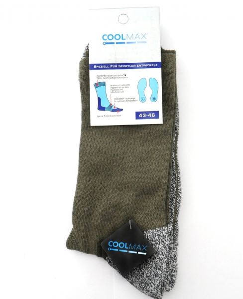 4 Paar Coolmax® Trekkingsocken Wandersocken Sport-Socken | Funktions-Sportsocken Gr. 35-50 für Damen & Herren