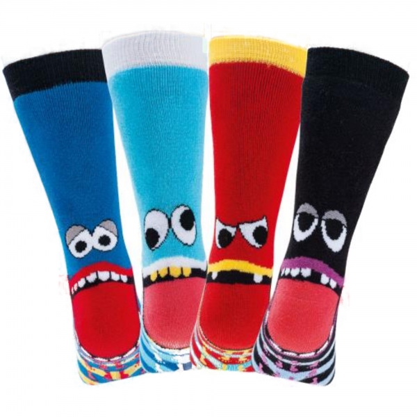 ABS-Socken Kinder mit Motiv freche Bande aus Vollfrottee Größe 19-22 23-26 27-30 31-34