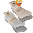 Wollsocken für Herren mit Alpakawolle weich & wärmend | 2 Paar dicke Wintersocken