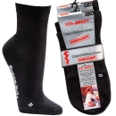 2 Paar Kurzschaft-Socken Herren 51-54 EXTRA-BREIT Schwarz ohne Gummi