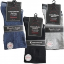 3 Paar Socken mit weitem Komfortbund | Diabetikersocken für Damen & Herren in Grau, Blau, Schwarz