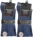 CNB 6 Paar Herren Socken Blau-Töne 39-42 43-46 Komfortbund Schaft extra weit