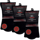 Herren-Socken Harmony 6 Paar Schwarz extra weit 43-46 39-42