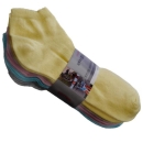 10 Paar Sneaker-Socken Damen Größe 39-42 Weiß, Grau, Rose, Gelb, Aqua