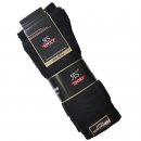 4 Paar Tennissocken 50-52 Schwarz Herren-Socken Übergröße | Socken mit Komfortbund