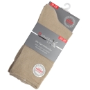 3 Paar Damen-Socken 35-38 Beige ohne Gummi Komfortbund handgekettelte Spitze