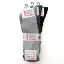 Socken Gr. 55-58 ohne Gummi in Grau, Anthrazit, Schwarz 3 Paar Herren-Socken XXL