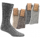 Herren Norwegersocken mit Schafwolle in Melange-Farben | Superweiche Luxus-Qualität