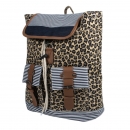 Damen Rucksack mit Leopardenmuster