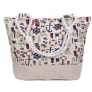 Strandtasche maritim mit Reißverschluss XXL Shopper